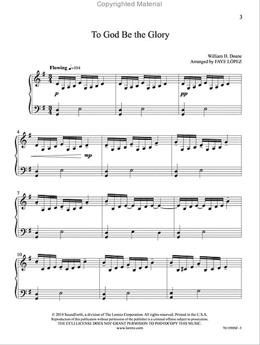 Filled with Thankfulness Piano Solo scores gallery preview page 3