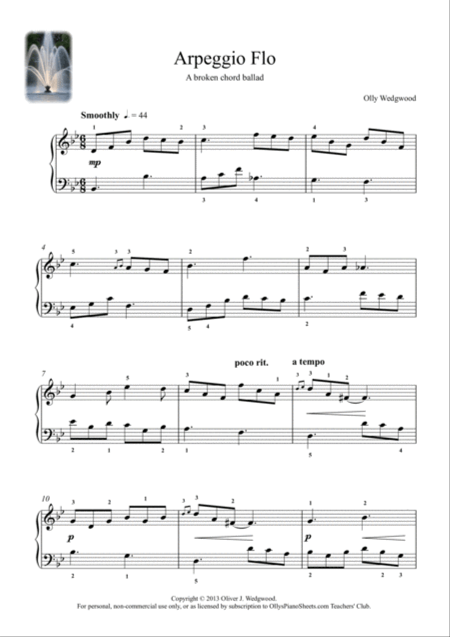 Arpeggio Flo - Classical - Solo Piano Piano Solo scores gallery preview page 2