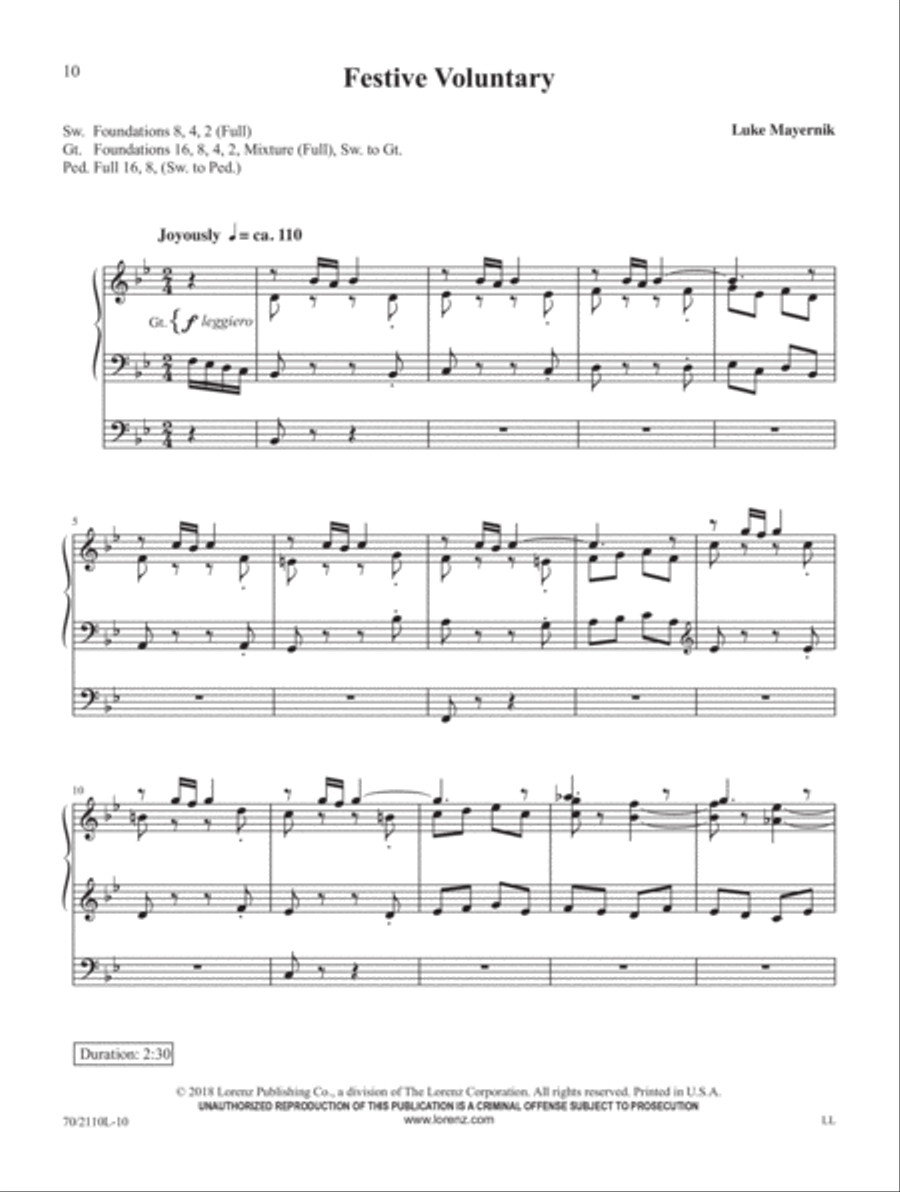 In the Ending of the Year Organ Solo scores gallery preview page 5