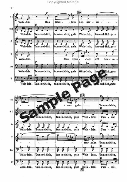 Lieder nach alten Texten, Op. 33/6: Landknechtstrinklied "Tummel dich, guts Weinlein"