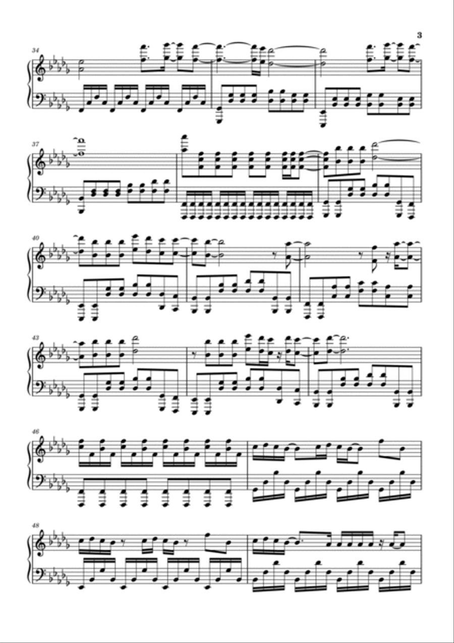 Decode Piano Solo scores gallery preview page 3