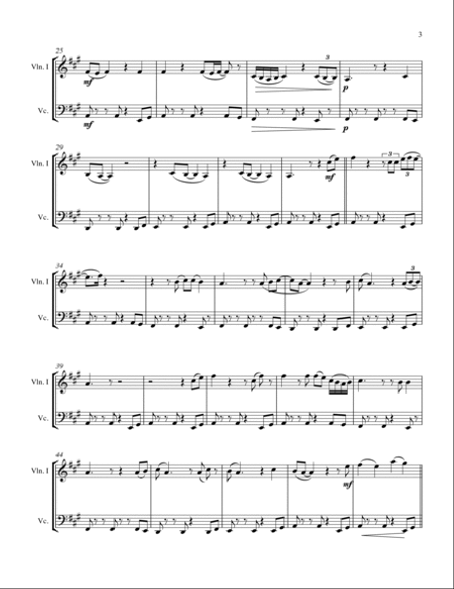 Stand By Me String Duet scores gallery preview page 5