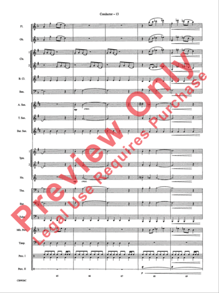 Duel of the Fates Concert Band scores gallery preview page 15