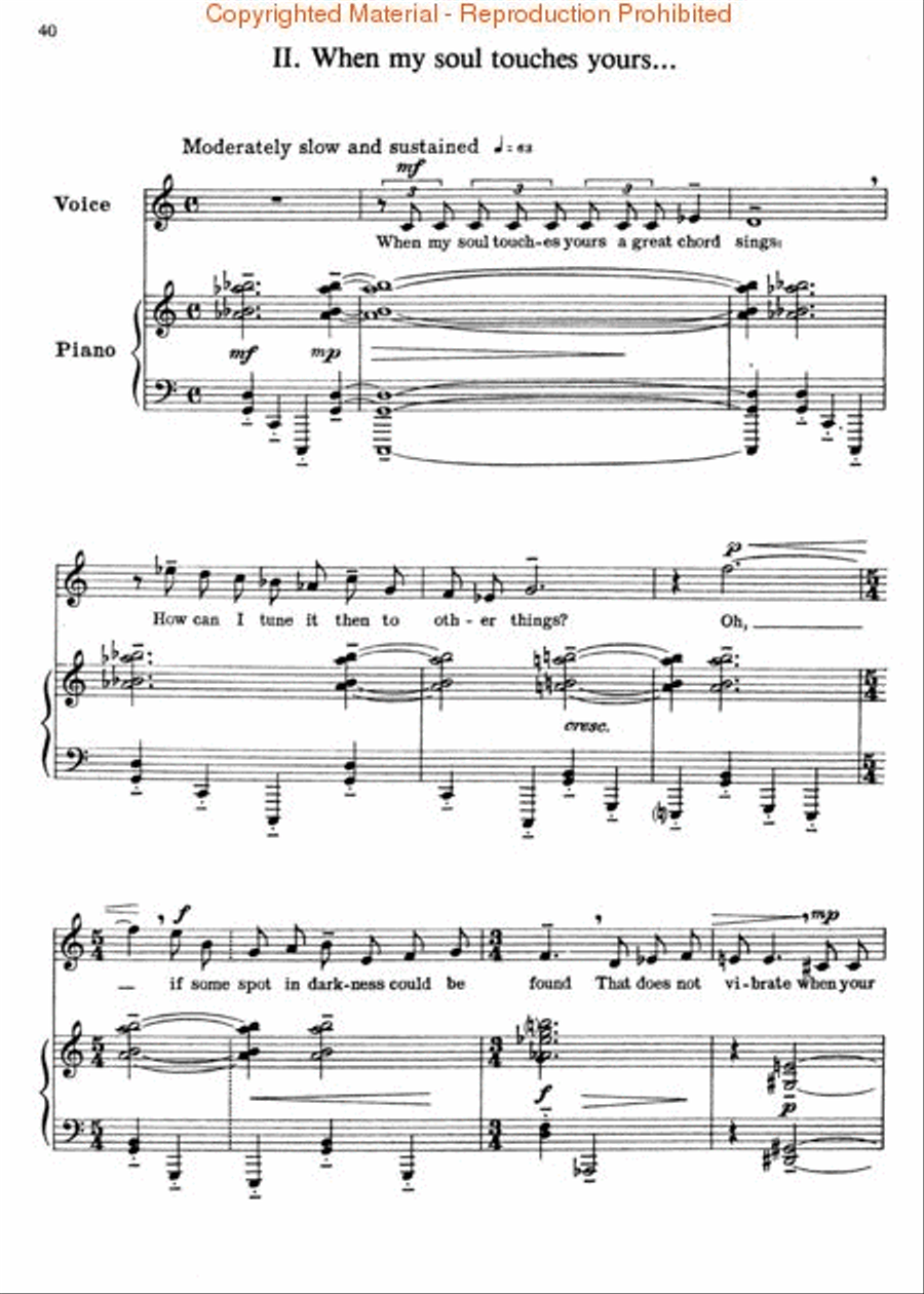 Leonard Bernstein: Song Album Voice Solo scores gallery preview page 3