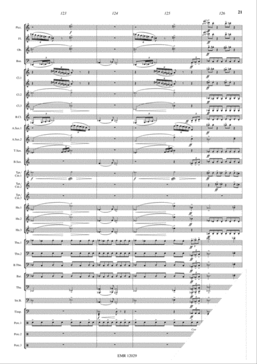 Alexander Nevsky Concert Band scores gallery preview page 22