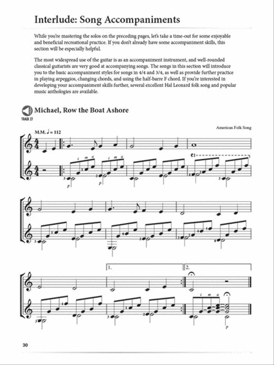 A Modern Approach to Classical Guitar – 2nd Edition Acoustic Guitar scores gallery preview page 4
