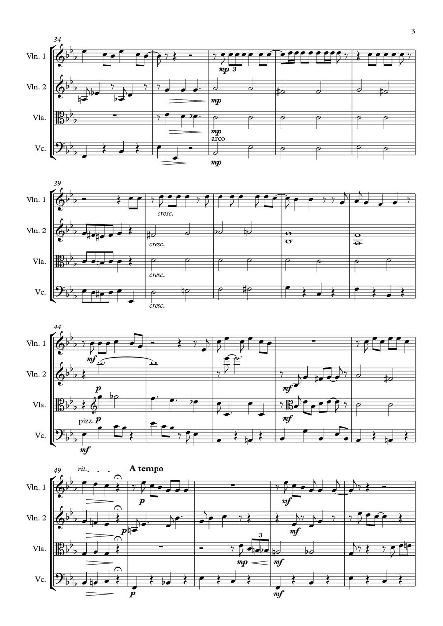 You've Got A Friend In Me String Quartet scores gallery preview page 3