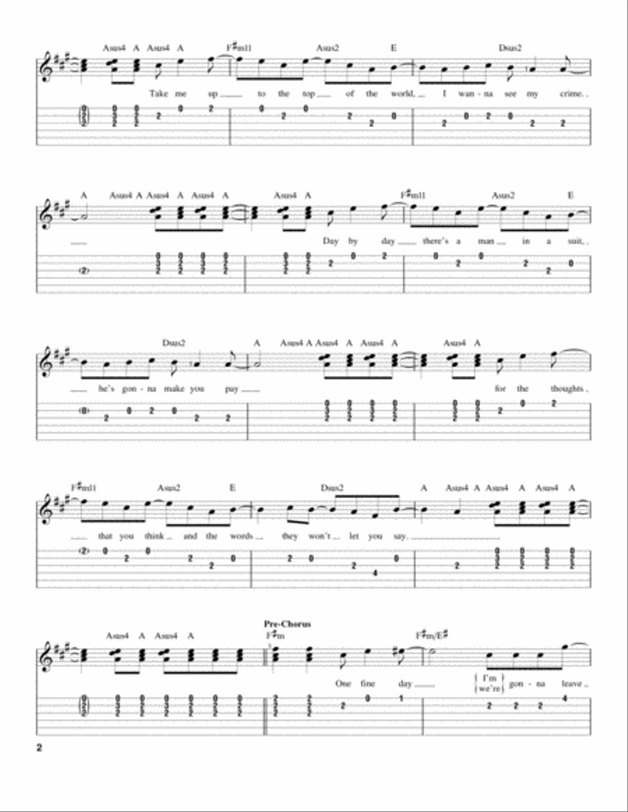 Listen Up Listen Up Acoustic Guitar scores gallery preview page 2