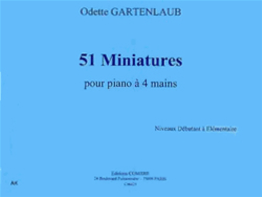Miniatures (51) Piano Duet scores gallery preview page 1