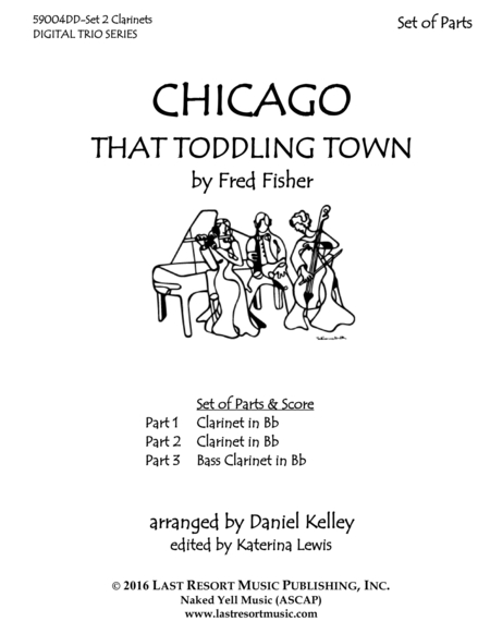 Chicago (That Toddling Town) for Clarinet Trio