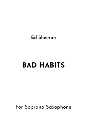 Book cover for Bad Habits