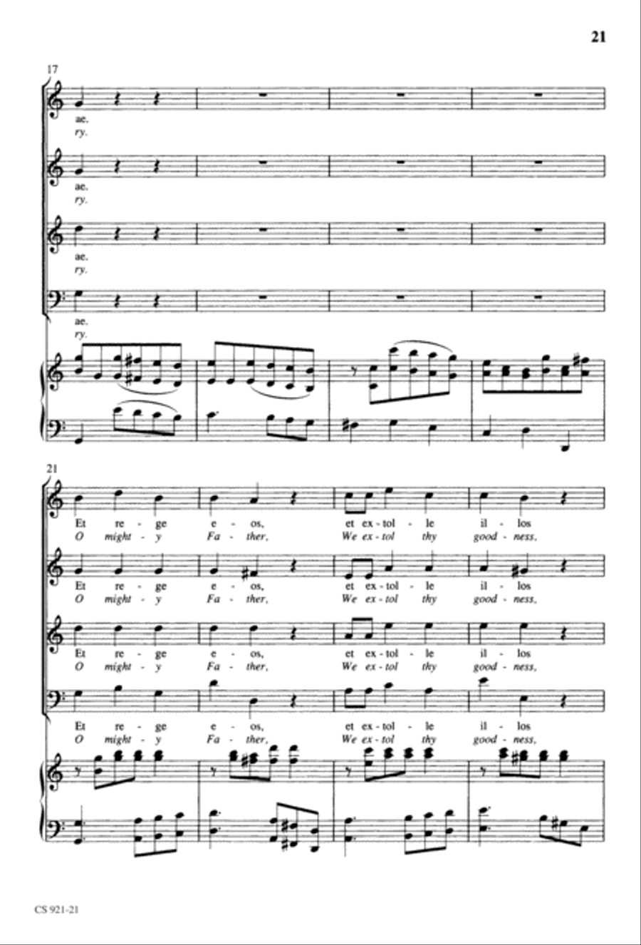 Te Deum - Choral Score