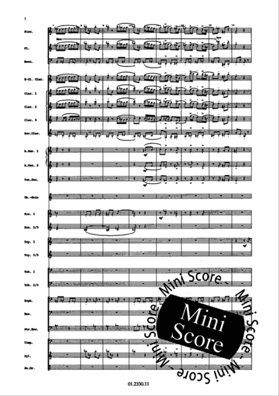 Concerto Pour Harmonica Concerto Pour Harmonica Concert Band scores gallery preview page 8