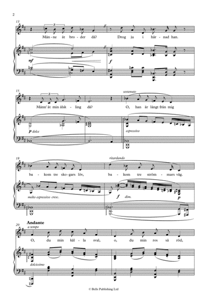 Till en ros, Op. 8 No. 4 (D Major)