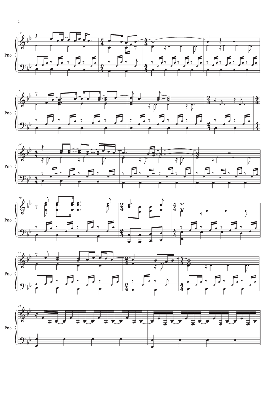 Kathy's Song Piano Solo scores gallery preview page 2