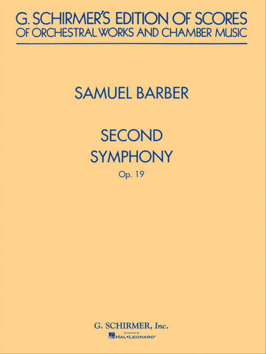Second Symphony, Op. 19 Second Symphony, Op. 19 Orchestra scores gallery preview page 1