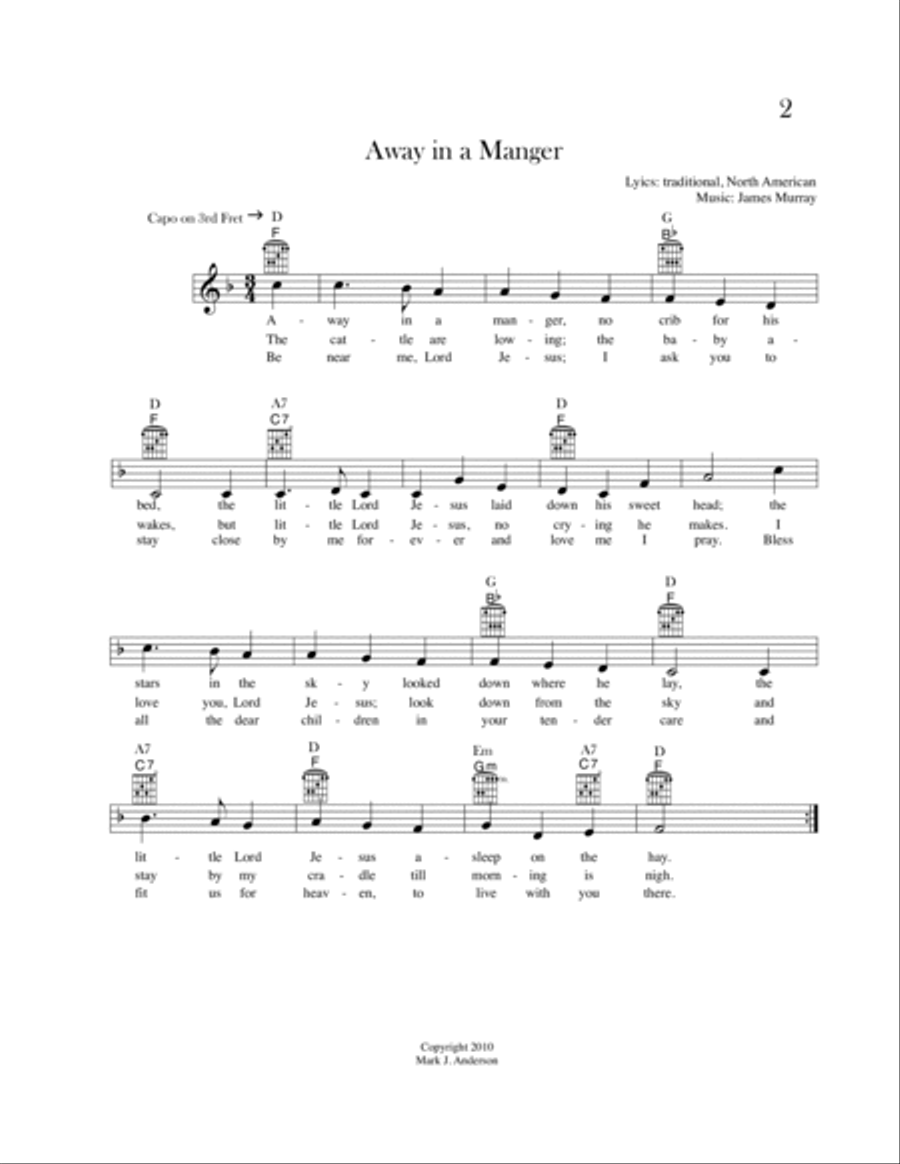 Songs For Voice and Guitar at Christmas Guitar scores gallery preview page 5