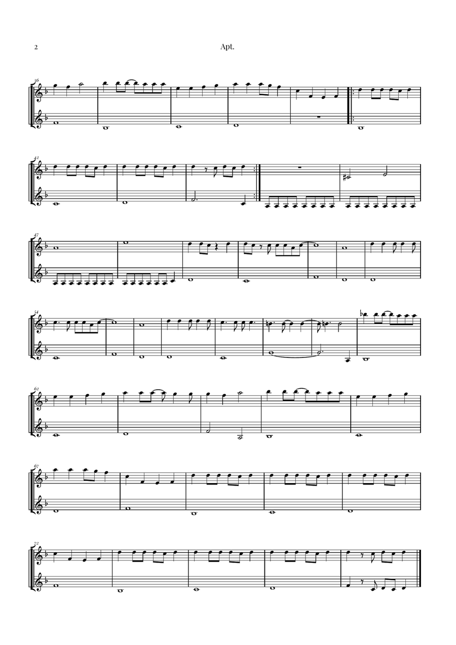 Apt. Trumpet Duet scores gallery preview page 2