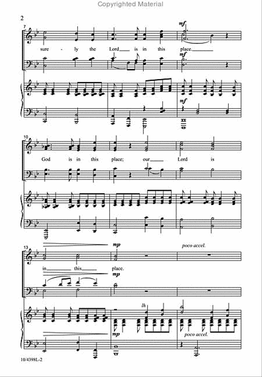 Our Lord Is in This Place 4-Part scores gallery preview page 3