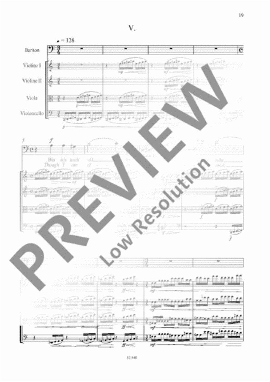 Eight Fragments from Letters of Vincent van Gogh String Quartet scores gallery preview page 18