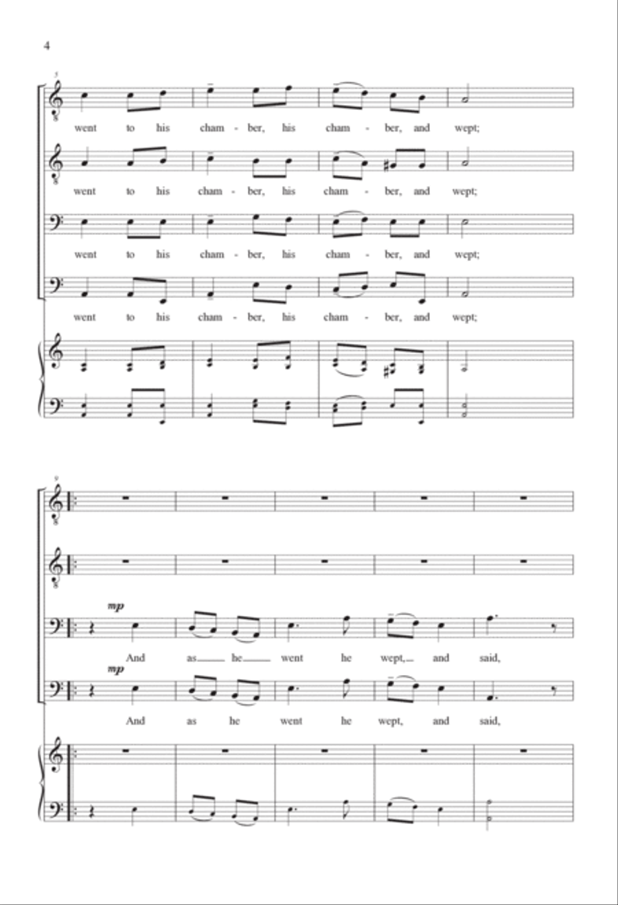 David's Lamentation David's Lamentation TTBB scores gallery preview page 4