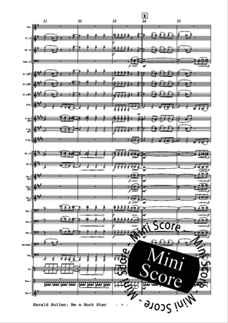 Be a Rockstar Concert Band scores gallery preview page 11