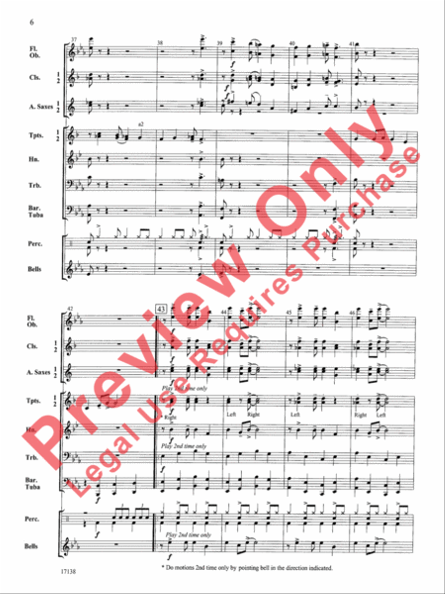 Hark! the Herald Trumpets Swing Concert Band scores gallery preview page 7