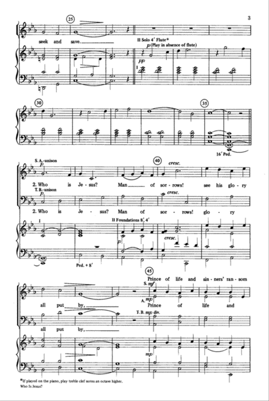 Who Is Jesus? 4-Part scores gallery preview page 3