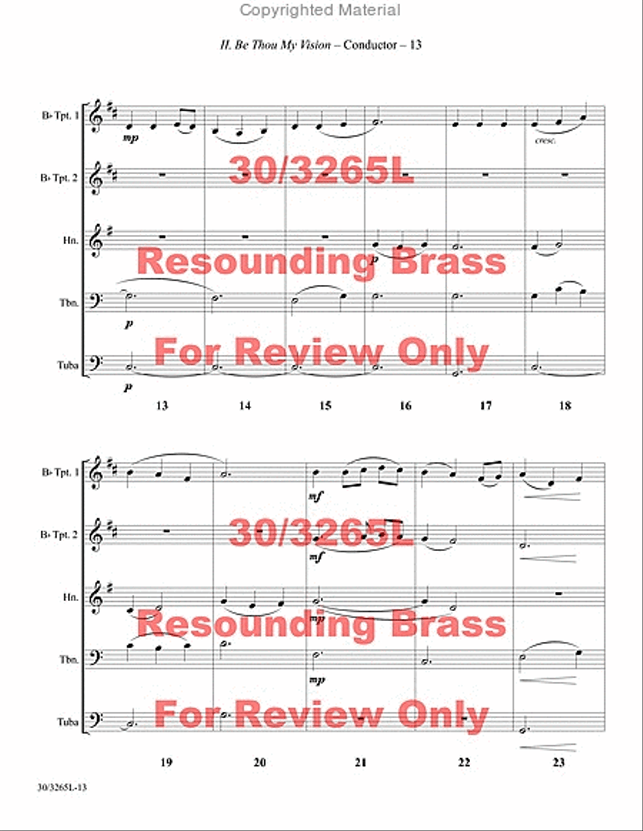 Resounding Brass Brass Quintet scores gallery preview page 14