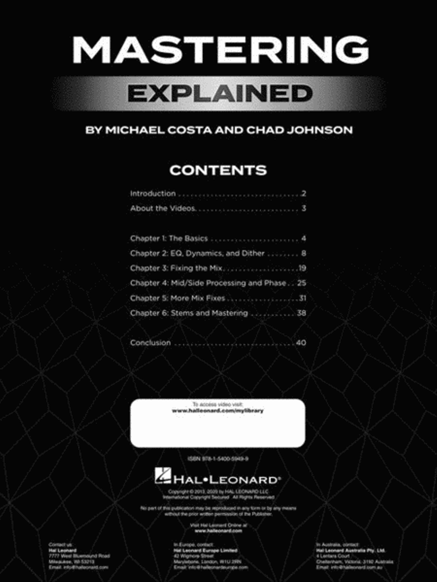 Mastering Explained Collection / Songbook scores gallery preview page 3
