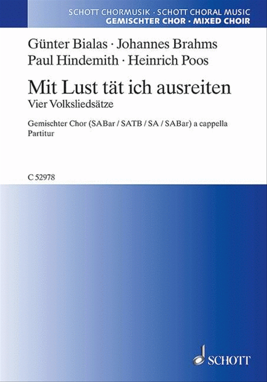 Mit Lust tät ich ausreiten Choir scores gallery preview page 1