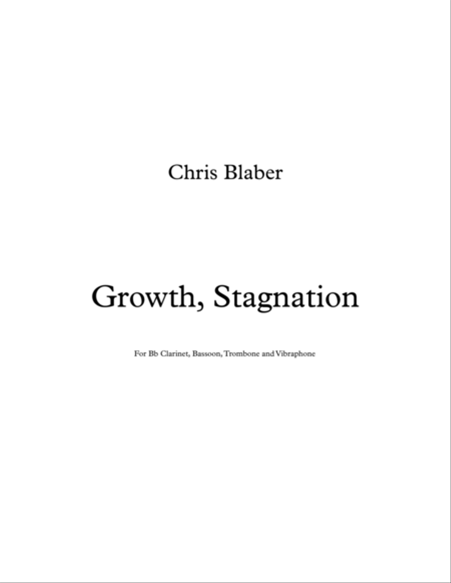 Growth, Stagnation Small Ensemble scores gallery preview page 1