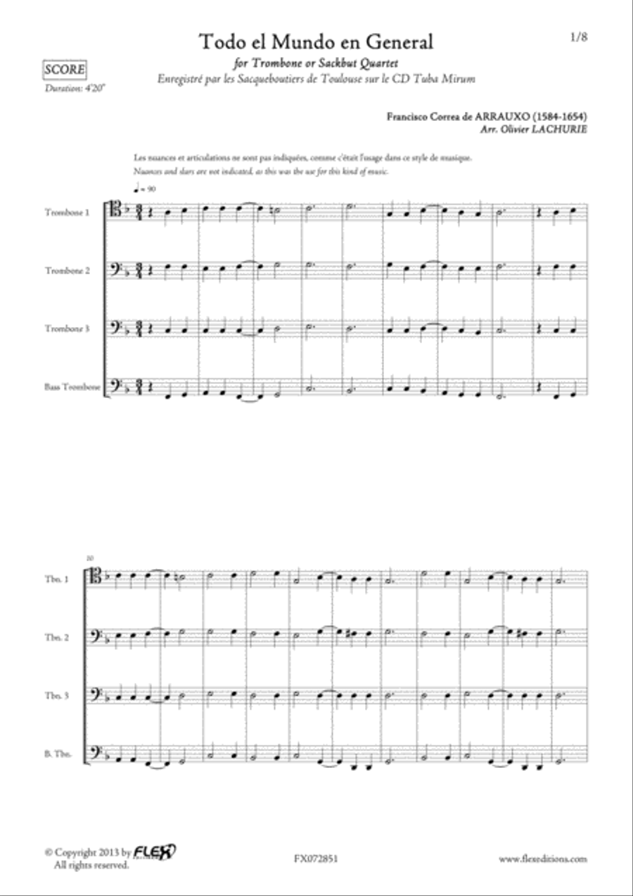 Todo el Mundo en General Todo el Mundo en General Trombone scores gallery preview page 2