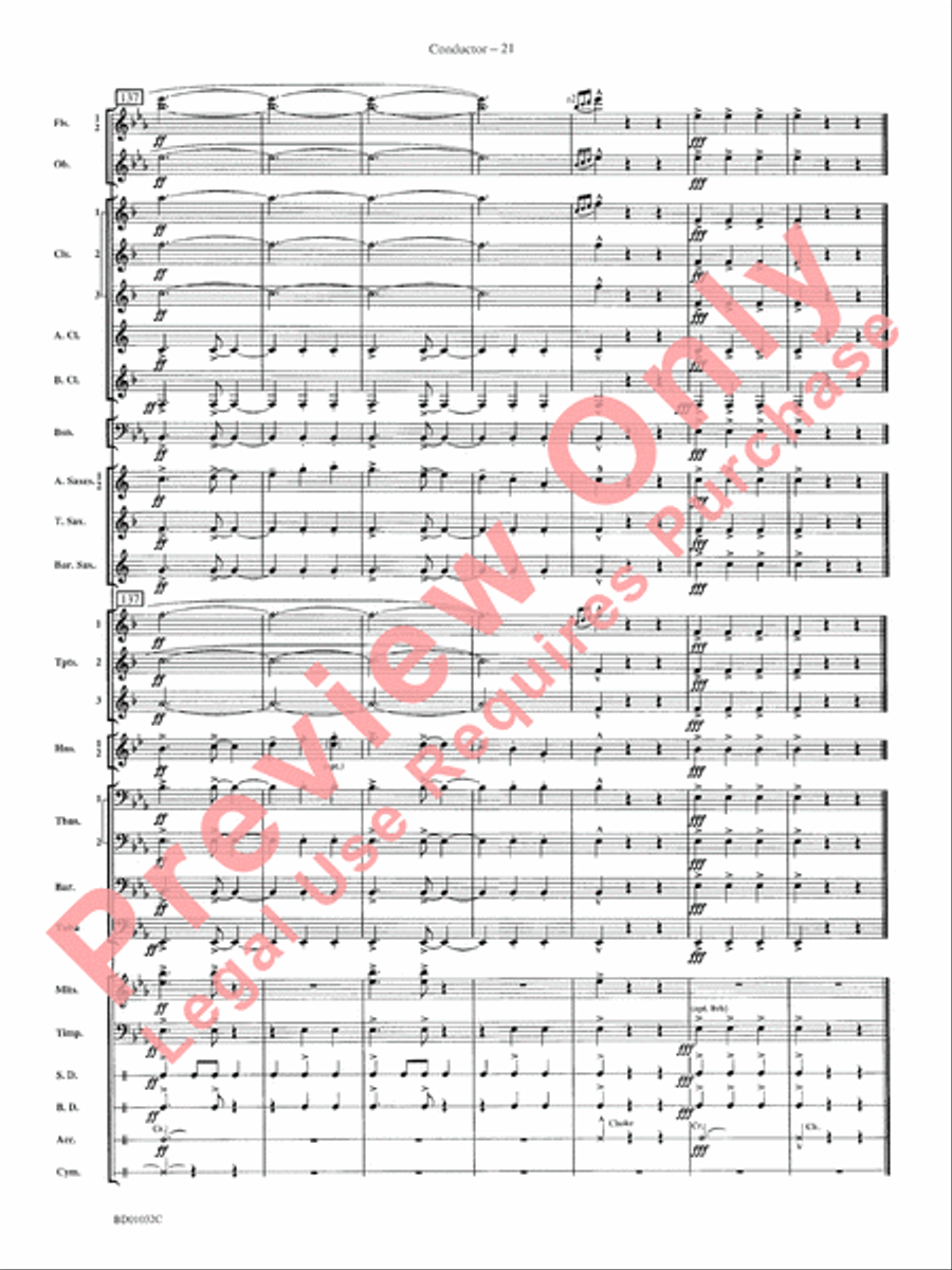 The Gathering of the Yeomen Concert Band scores gallery preview page 24