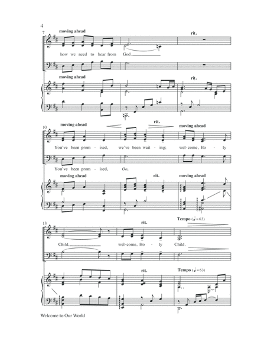 Welcome to Our World 3-Part scores gallery preview page 4