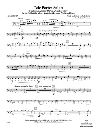 Cole Porter Salute: Bassoon