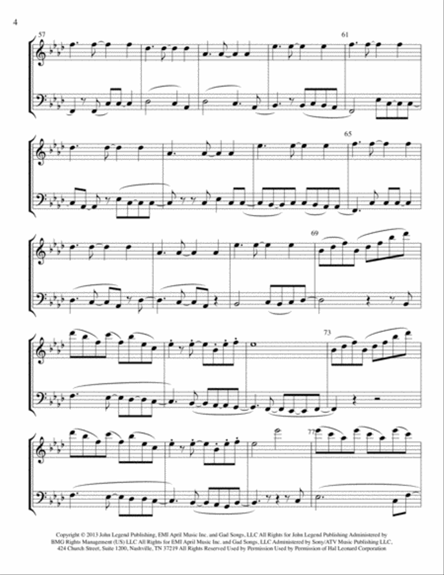 All Of Me String Duet scores gallery preview page 4