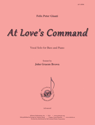 At Love?s Command - Bass Voc-pno