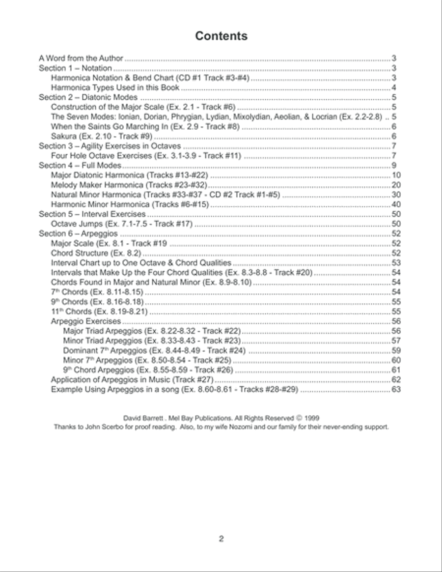 Scales, Patterns, & Bending Exercises #2 Harmonica scores gallery preview page 3