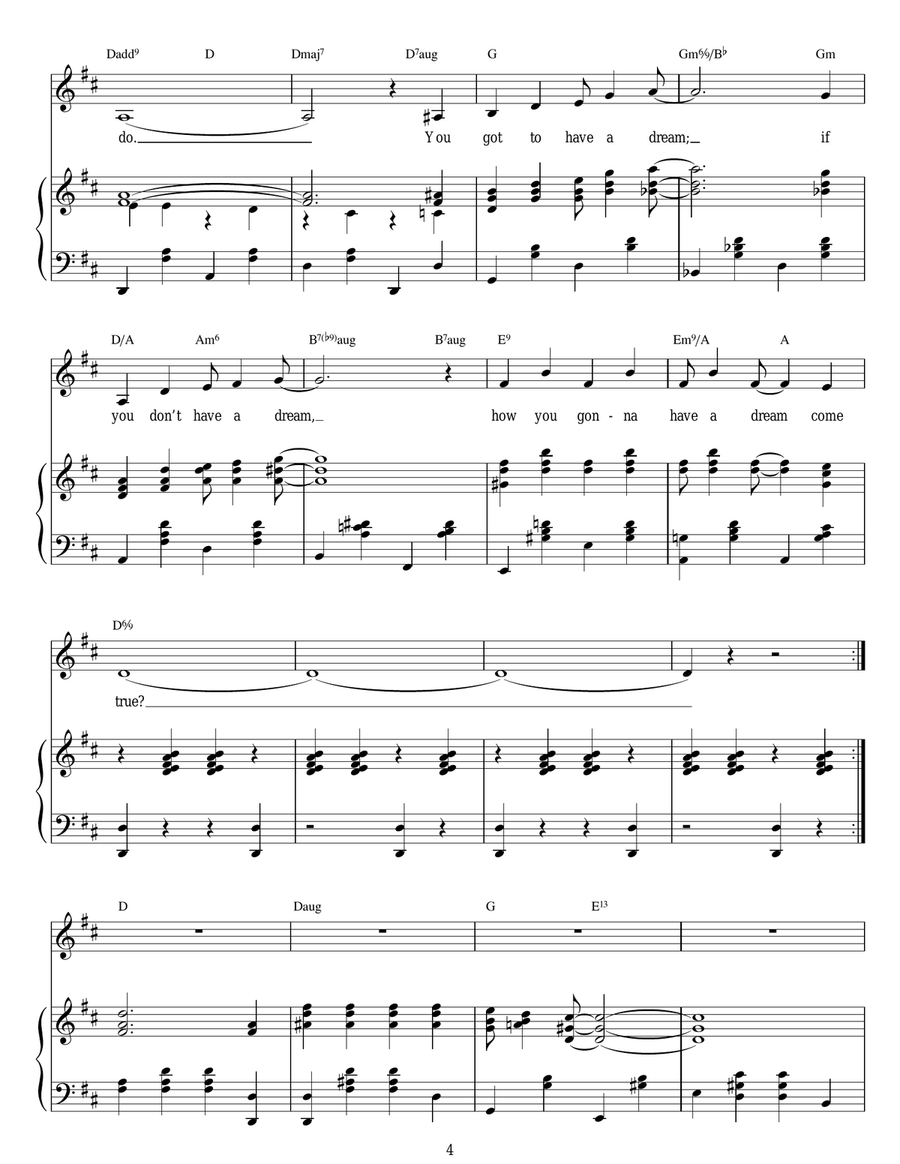 Happy Talk Happy Talk Piano, Vocal scores gallery preview page 4