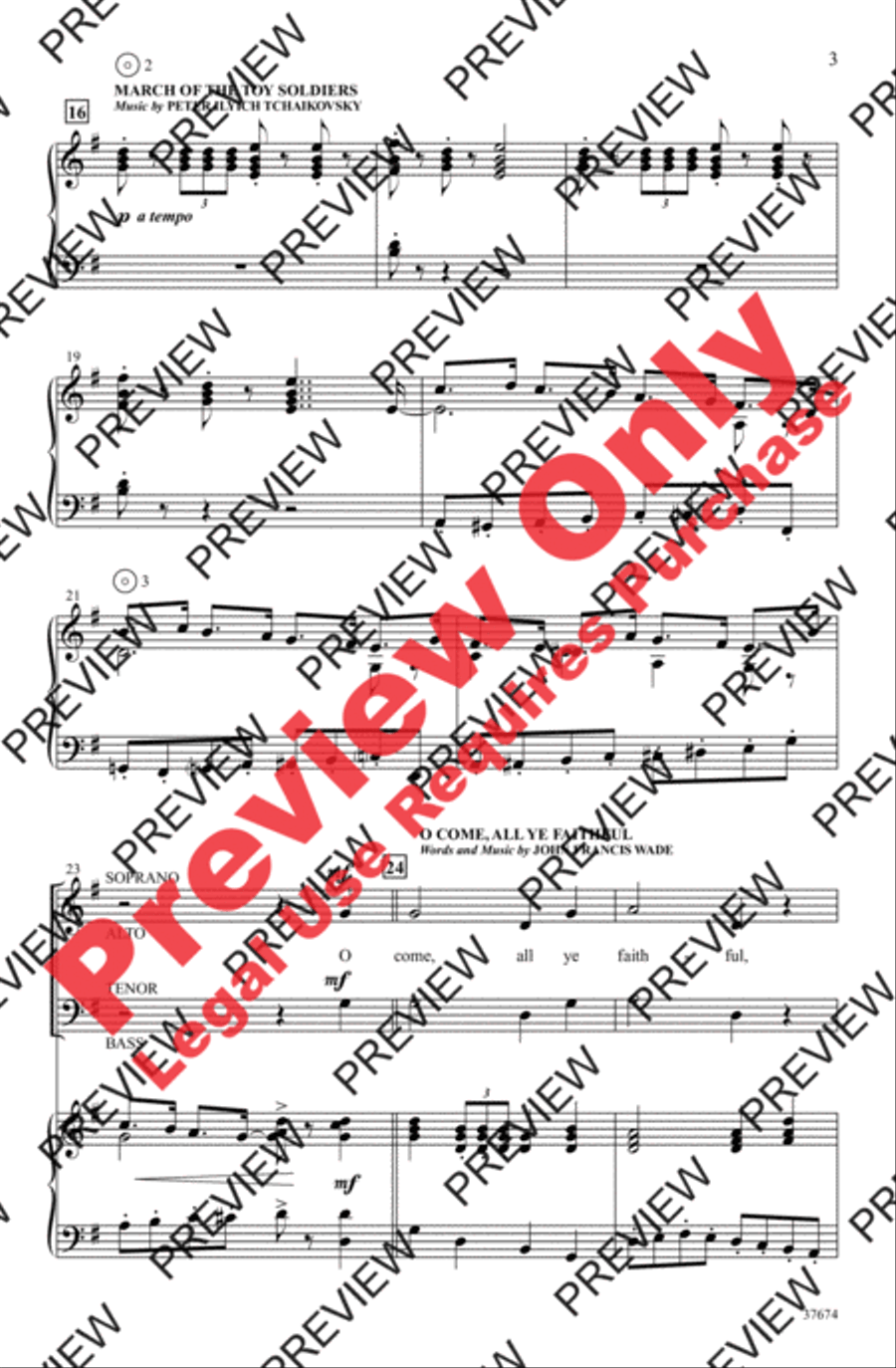 Festival of Carols 4-Part scores gallery preview page 3