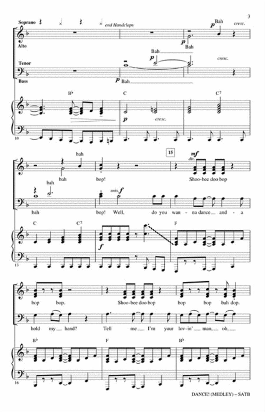 DANCE! 4-Part scores gallery preview page 3