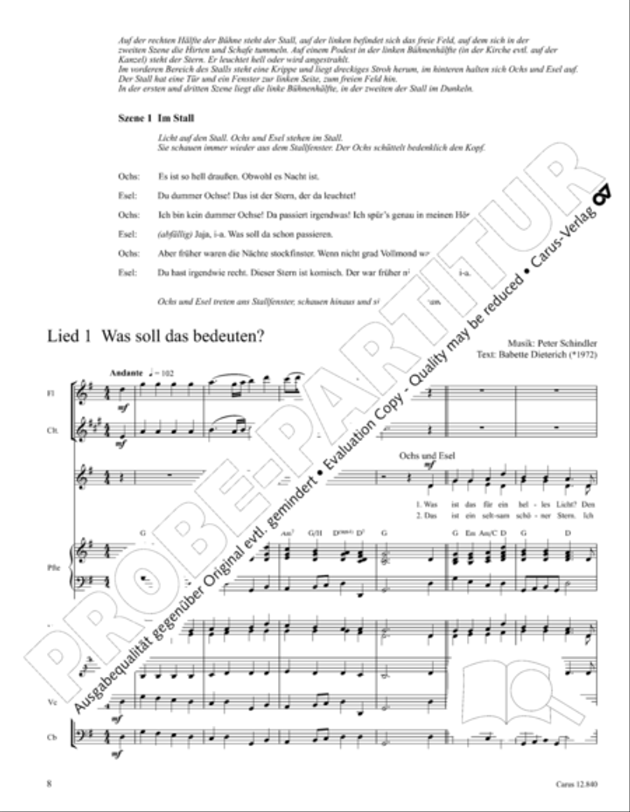 Ochs und Esel wissen mehr Orchestra scores gallery preview page 8