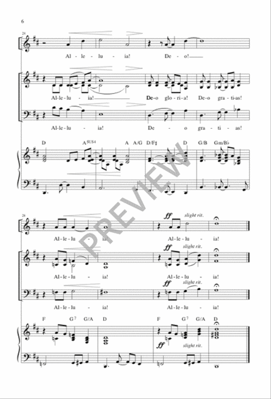Deo Gloria! 3-Part scores gallery preview page 7