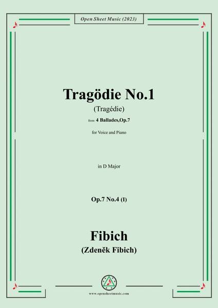Fibich-Tragödie No.1,in D Major