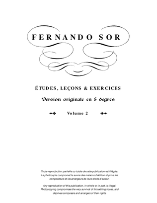 Book cover for Études, leçons et exercices, vol. 2