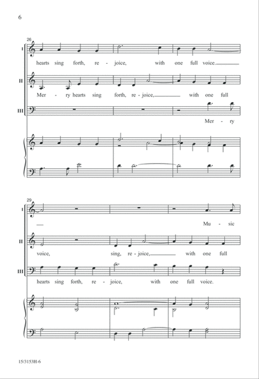 Sing Gladly Sing Gladly 3-Part scores gallery preview page 6