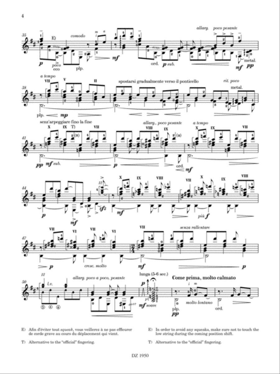 Les 100 de Roland Dyens - Alba nera Classical Guitar scores gallery preview page 4