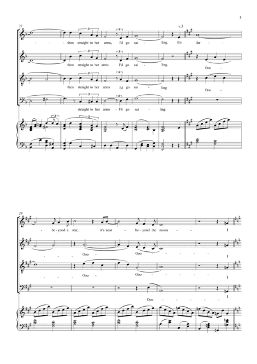 Beyond The Sea 4-Part scores gallery preview page 4