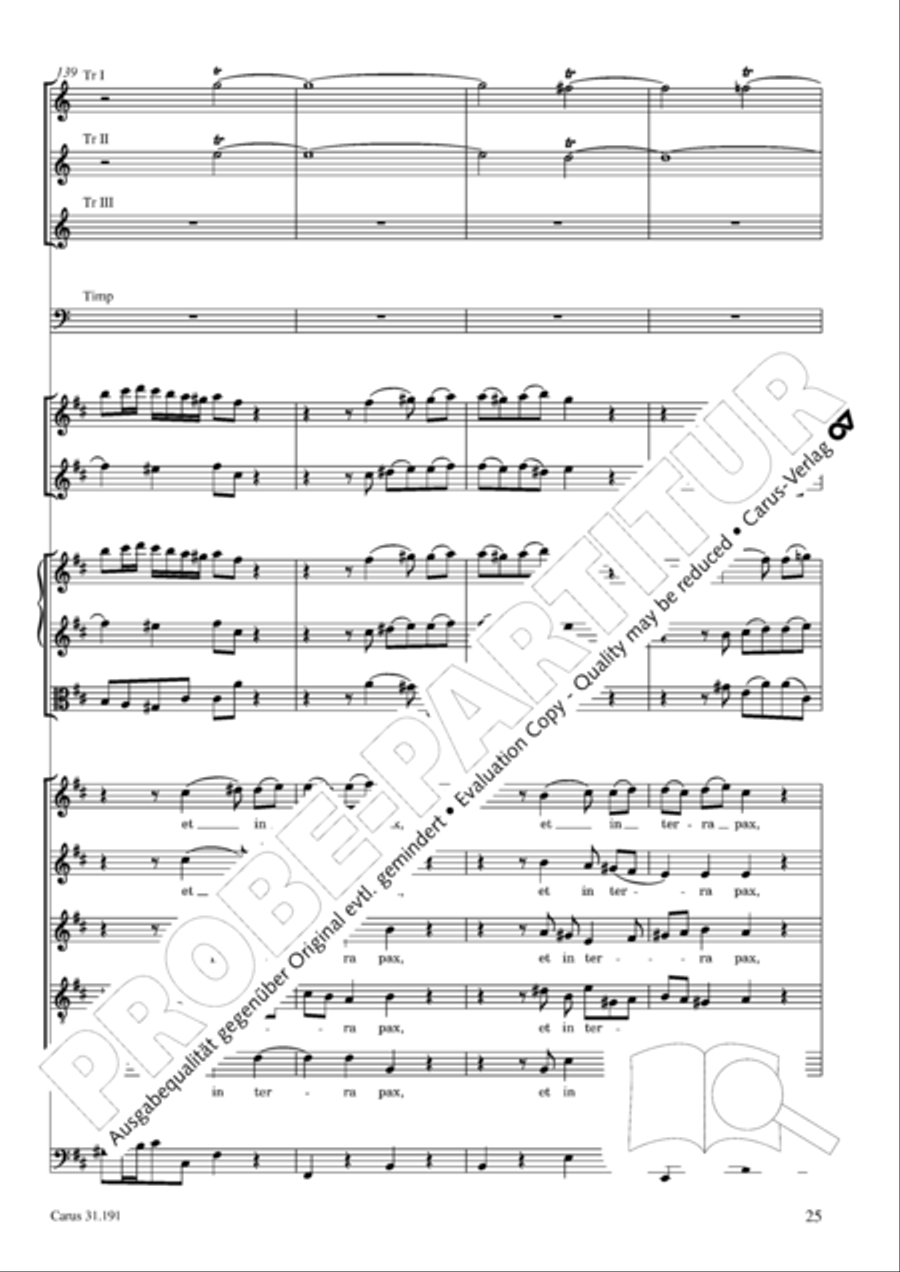 Gloria in excelsis Deo SSATB scores gallery preview page 25